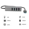 3.0 Hub Multi 4 Ports USB haute vitesse Splitter All In One Powered Adapter Hab avec accessoires informatiques Micro PC