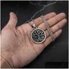 Pendant Necklaces Celtic Tree Of Life Man Round Necklace Mens Amet Accessories Party Jewelrypendant Drop Delivery Jewelry Pendants Dhkvi