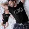 Family Matching Outfits Ctrl C Ctrl V Family Matching Tshirt Father Son Mom Daughter T-shirt Kids Girl Boys Tops Baby Bodysuit Funny Family Look Clothes G220519