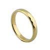 Bandringen 3 of 6 mm glanzend polijsten multi -facetted wolfraam carbide ring gouden kleur huwelijk echtpaar trouwringen voor mannen vrouwen 230518