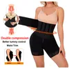 Femmes Shapers Tummy Minceur Shorts 2 en 1 Fajas Body Shaperwear Taille Haute Shaper Culotte Modélisation Strap Trainer Ceinture Femme Corset Binder 230519