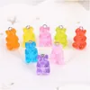 Charmes 32 Pcs Résine Gummy Bonbons Collier Très Mignon Porte-clés Pendentif Pour Diy Décoration Drop Delivery Résultats De Bijoux Composants Dh6Dg