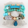 Chaîne RH Designer Boho Perlé Bracelet Ensemble Pierre Naturelle Druzy 5pc Bracelets Bracelets Pour Bijoux De Mode 230518