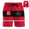 2023 NOWOŚĆ F1 RED Team Men Shorts Formuła 1 Racing Driver Modne spodenki Letnie męskie sportowe szorty Szybkie suche krótkie spodnie