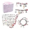 Chain Unicorn Colorful Crystal Diy Creative Handmade Children's Jewelry Bracelet Set With Gift Bag 230518