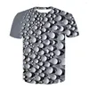 Men's T Shirts Men's The Latest 2023 Summer T-shirt Colorful Striped Vortex Hypnotic Short Sleeves 3D Print Funny Oversized