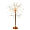 Other Festive Party Supplies Remote Control Feather Table Lamp Usb/Aa Battery Power Diy Warm Light Tree Lampshade Home Bed Dhhwn