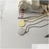 Hanger kettingen gbk argentinië boho gouden zon munt vrouwen dubbelzijdig hemelse medaillon chokers delicate ontwerpkragen drop deliv dhoiz