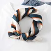 Sciarpa di seta stampa moda donna quadrata taglia piccola borsa magra cravatta nastro collo testa fazzoletto sciarpe foulard in raso liscio G220513
