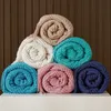 Cobertores inya Marinha todos os cobertores de arremesso para sofá -sofá -cama cobertor de malha decorativo com borlas com tástels macios e leves cobertores texturizados 230518