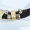 Naszyjniki wiszące vintage czarny skórzany łańcuch urok owalny kamea niestandardowe boho damskie naszyjnik upuszcza biżuteria w zawieszanie biżuterii dht9j