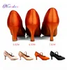 Dansschoenen Dance Dames Standaard schoenen Satijn Hoge Heel Ladies Ballroom Dansschoenen Gesloten Toe Moderne Quickstep Foxtrot Waltz Dance Shoes 230518