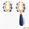 Dangle Chandelier 2022 Timeless Pearly Mismatched Vivid Natural Stone Long Water Lapis Lazi Drops Earring Pearl Bead Earrings Drop Dhiro