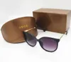 G1719 1pcs Polarized glass designer brand classic pilot sunglasses fashion women sun glasses UV400 gold frame green mirror 62mm lens with box