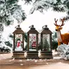 Mum Tutucular 2023 Hediye Led Noel kristal ışıkları döner Glitter Noel küçük fener pille çalışan tutucu deco