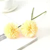 Fleurs décoratives 10 pièces Bouquet Artificielle Boule De Chrysanthème Présent Pour Glorious Moral Home Office House Party DIY Mariage