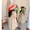 Meisjesjurken zomer bloemenjurk lolita kind meisjes casual midi jurk kinderen jurken voor tieners feest prinses sundress 12 13 15 jaar oud 230519