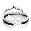 Bracelets de charme 2pcs Made Made Infinity Braided Kit Bracelet Set Número de amizade Love Love Fashion Jewelry Drop Deliver