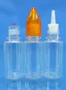 クリスタル蓋付きカラフルなプラスチックドロッパーボトル10mlペットのプラスチック針ボトルEジュース液体