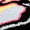 Original Design Irregular Black Skull Head Area Rug for Living Room Bedroom Bedside Fluffy Carpet Fashion Pink Brain Floor Mat T230519