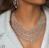 ウェディングジュエリーセットJanekelly 4PCS Bridal Zirconia Full for Women Party Luxury Dubai Nigeria CZ Crystal 230519