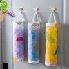 New Wall Trash Bag Dispenser Hanging Garbage Bag Storage Bag Kitchen Wall-mounted Grocery Bag Holder Nylon Home Accessory Organizer