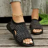 Sandalen Damen Bequeme Sandale Bohemia Schuhe Sport Lässiger Tanga für Größe 9