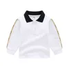 Chemises Bébé Garçons Col Rabattu T-shirts Automne Enfants T-shirt À Manches Longues Gentleman Style Enfants Coton Casual Tops T-shirts Garçon Chemises Ch