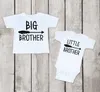 Family Matching Outfits Brother Matching Outfits Brother Matching Sibling Shirt Summer Short Sleeve T-shirt Newborn Baby Strapless G220519