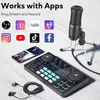 Microfoons Maono Sound Card Audio Interface Caster Lite AM200S1 Allinon condensor Microfoon Mixer Kit voor live streaming podcasting 230518