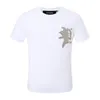 T-shirt da uomo BEAR T-SHIRT JERSEY da uomo ICONICA Classica con teschio di cristallo T-shirt in cotone da uomo Top T-shirt comode 1042