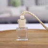 Car perfume bottle car pendant perfumes ornament air freshener for essential oils diffuser fragrance empty glass bottles