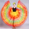 Stage Wear Opening Dance Long Swing Skirt Spain Festival Bust Skirts Adult Female Colorful Costume Lady Chorus Suit H593