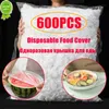 NIEUW NIEUWE WEGSOPPOBLE VOEDSEL COVER Elastic Plastic Wrap Food Grade Food Deksels Schoenen Cover Douchebuspetten Voedsel Verse Saver Bag Dustbestendig