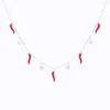 Pendant Necklaces Cute Red Chilli Stainless Steel Star Choker Necklace For Women Small Enthusiasm Gift Statement Jewelry 2023
