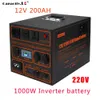 Портативный генератор 12V 200AH ATACTION LIFEPO4 150AH120AH Батарея Солнечный перезаряжаемый инвертор 220V1000W Outdoor RV Motor