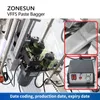 Zonesun ZS-FP220 VFFS سائل Bagger Ketchup Pasta CHISPAT CASUSE POUCHES تعبئة التعبئة والتغليف مضخة دوار مؤازرة الختم