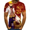 Heren t shirts camiseta con estampado 3d de anime para hombre novedad verano cmoda manga corta ropa calle