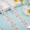 FAIXAS DE CASAMENTO NZUK DIAMONE PEARL SASH BRIDE CRISTAL DE CRISTAL PARA VEDADES E DORAÇÕES DE PARTE