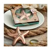 Vintage Starfish Bottle Opener Brud Shower Wedding Favor Hawaiian Tropical Beach Ocean Theme Party Bag Filler Favors Dh8666