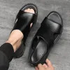 Zomer en slippers Zomer Dual Purpose strand koe leer dikke dikke schoenen casual comfortabele heren s sandalen a l