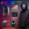 Bluetooth LED Mask Masquerade Toys App Control RGB Light Up Programmerbar DIY Picture Animation Text Halloween Christmas Carnival