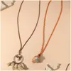 Anhänger Halsketten Mode Boho Schmuck Natursteine mit Halbedelstein Frauen Quaste Shell Halskette Muttertagsgeschenk Drop Del Dh4RS