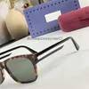 Womens Men 0340 Rectagular Sunglasses Havana/Green Lens Summer Glasses Shades Occhiali da sole Pupular Styles With BoxK57KSCNNOO98