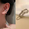 Charm 2021 Nieuwe trendy lange tassel clip oorbellen oorhaak parel oor clips zonder doorboorde oren ketting oorbellen vrouwen meisjes sieraden aa230518