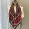 Женщина Folarard Fashion Silk Square Scarf для женщин 90*90см.