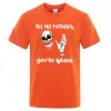 Skeleton Ah No Thanks You Re Gross T-Shirt Hommes Casual Loose T-Shirts Summer Cotton Luxury Tops Fashion