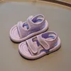 Sandali Sandali sportivi per bambina per bambini Viola Versatile Traspirante Antiscivolo Fondo piatto Estate Nuovo 2023 Nuove scarpe per bambini per ragazzi Coreano AA230518