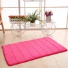 Alfombrillas De baño De espuma viscoelástica De terciopelo Coral, alfombrilla De baño para puerta, alfombra De entrada, suelo De cocina, Tapis De baño absorbente antideslizante