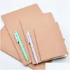 Anteckningar Blank Kraft Paper Notebook Notepad Book Vintage Soft Copybook Daily Memos ER Journal A4 A5 B5 Student Drop Delivery Office DHVTJ